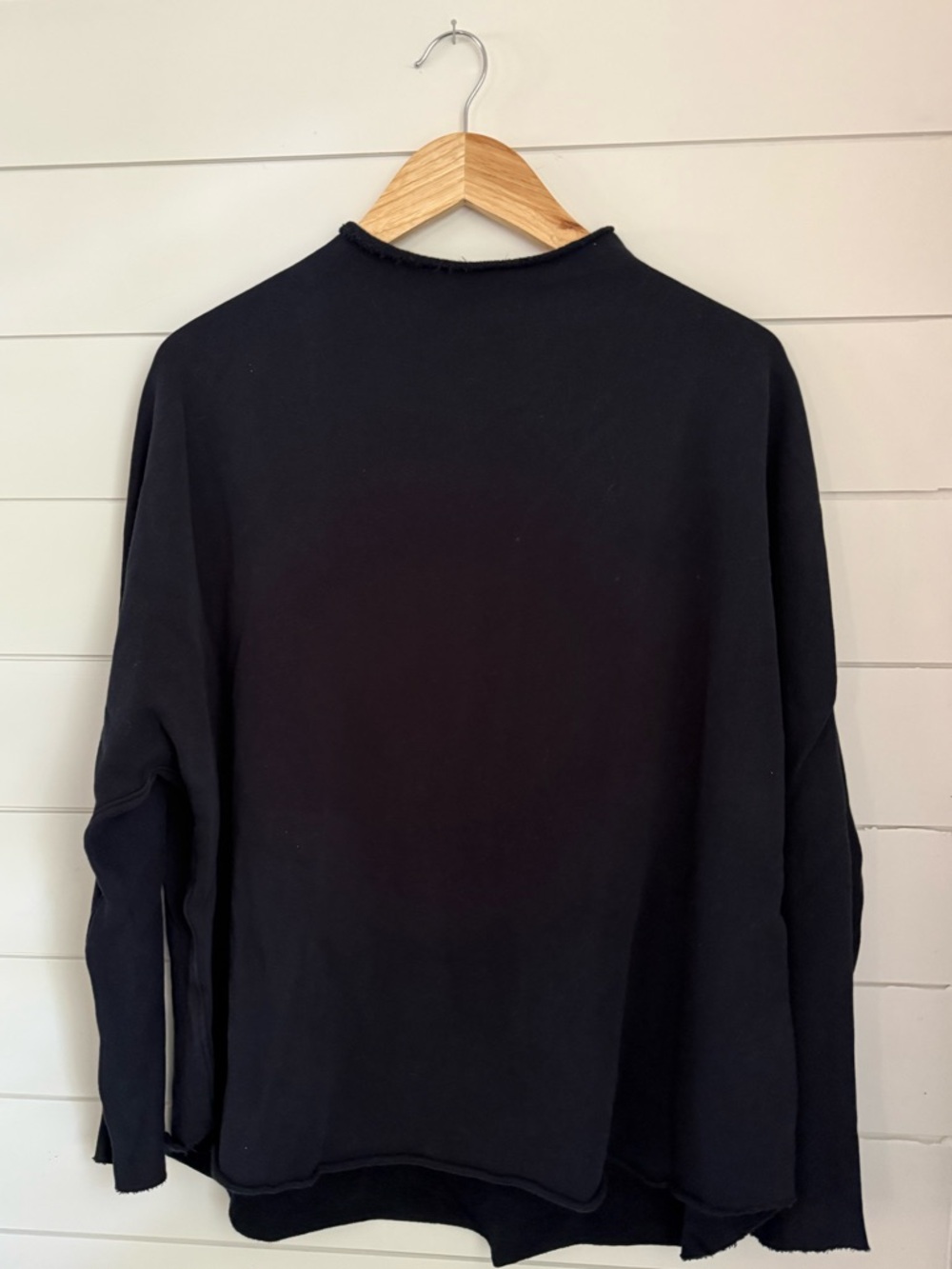 Frank & Eileen French Terry Navy Mockneck Crewneck - Picture 5 of 10